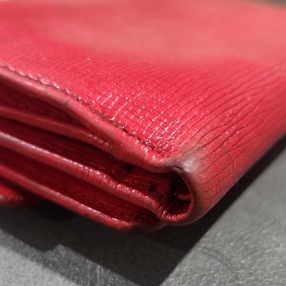 MCM Scarlet Red Leather Wallet - Picture 7 of 11